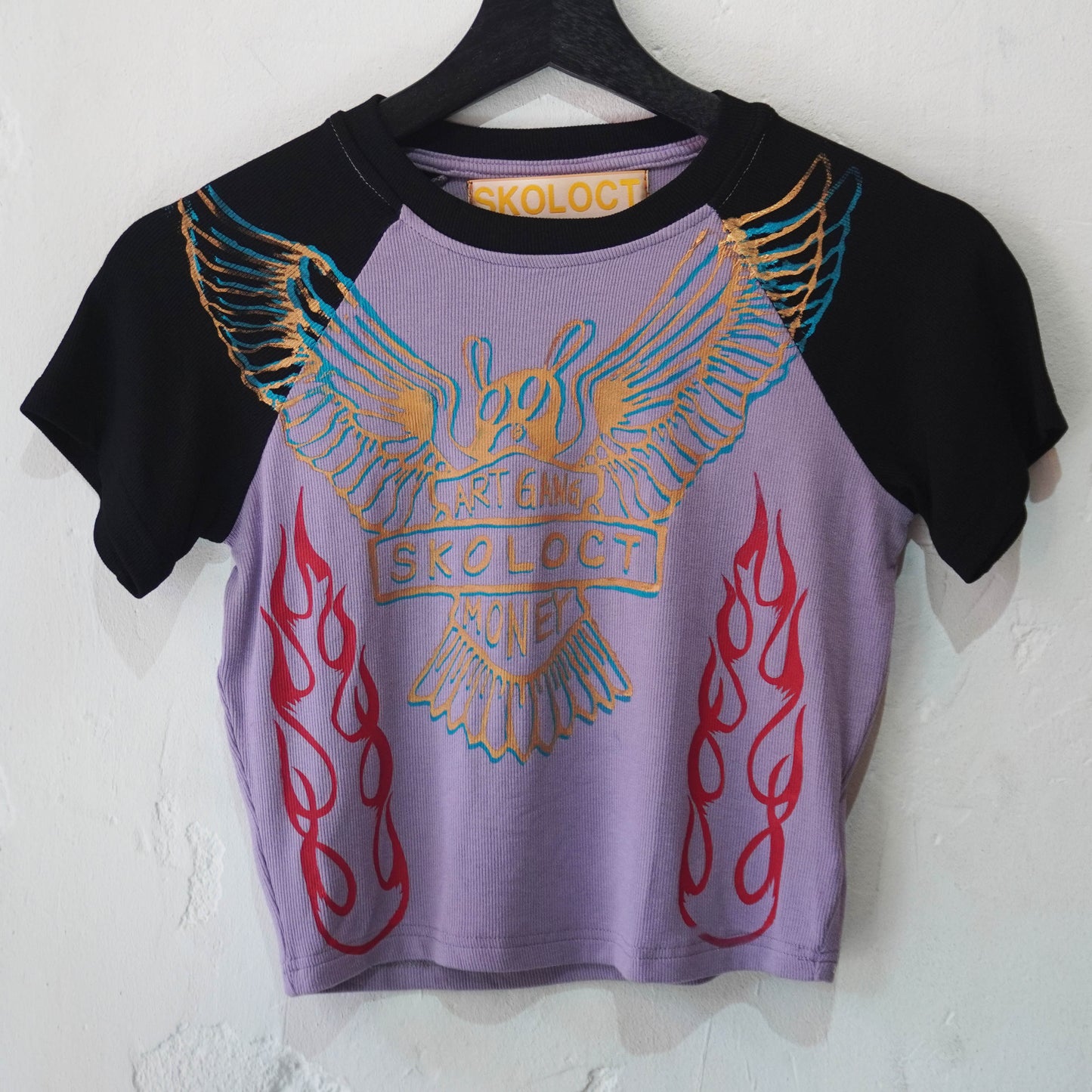 SKO DAVIDSON RAGLAN LADIES TOP FLAMES (MULTICOLOR)