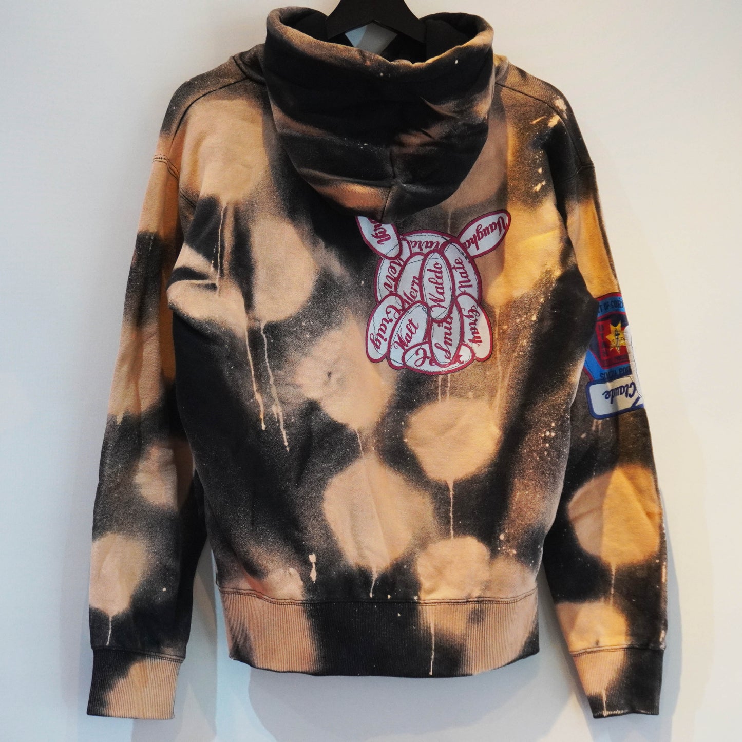 HAND DYED SKO PATCH HOODIE (M)