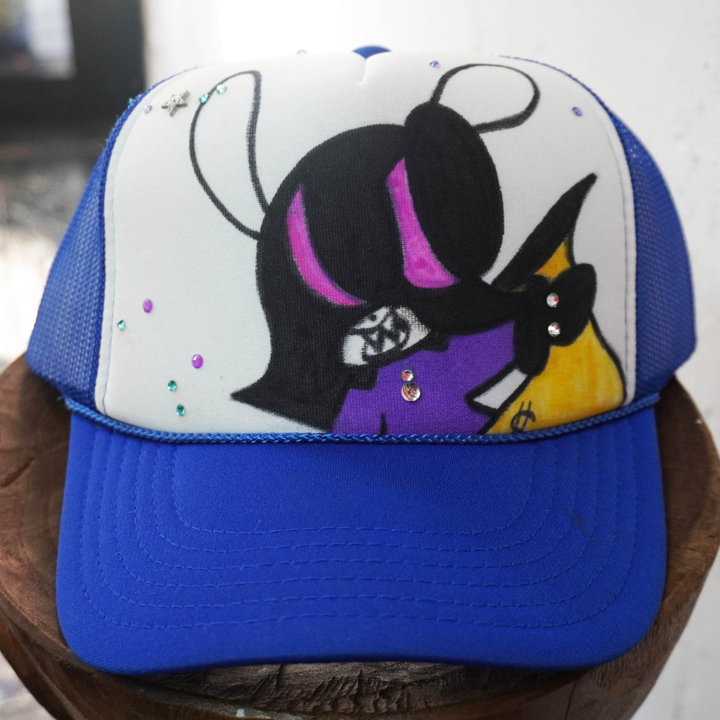 SKOLOCT PAINTED MESH CAP (RHINESTONE)