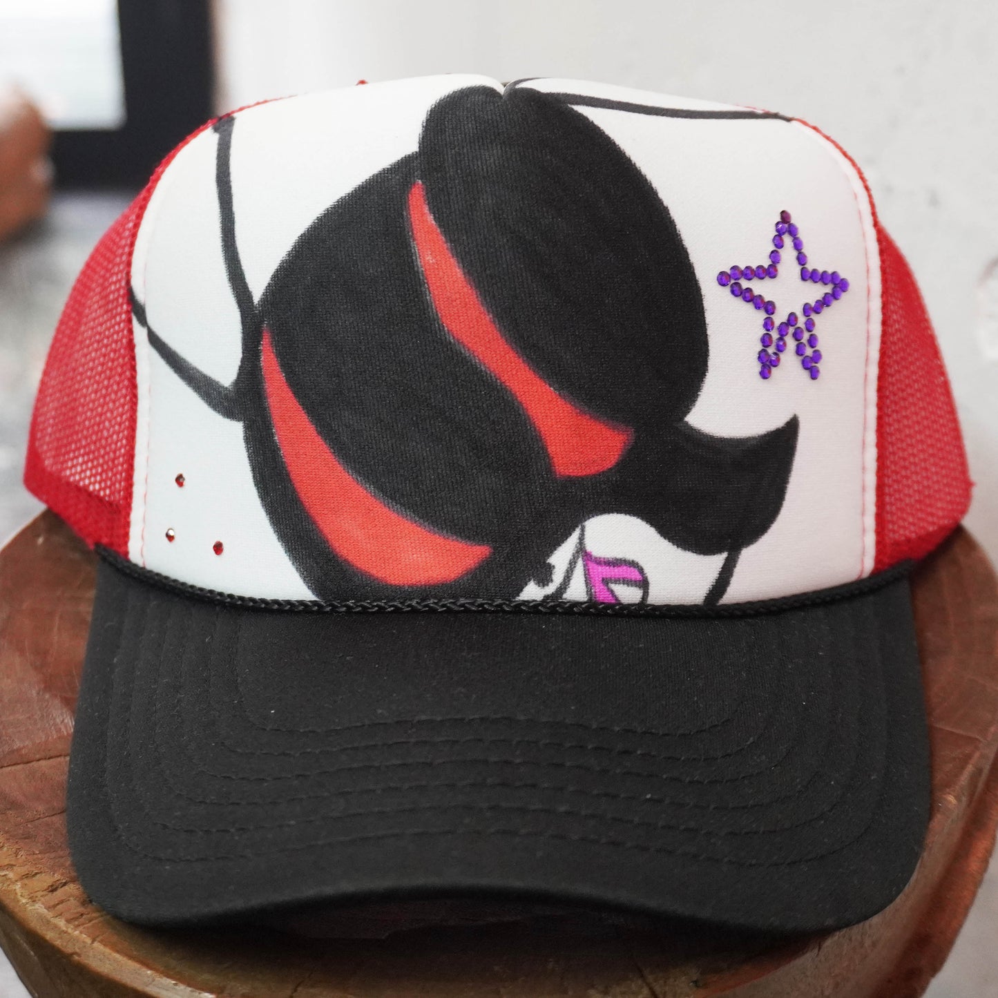 SKOLOCT PAINTED MESH CAP (RHINESTONE)