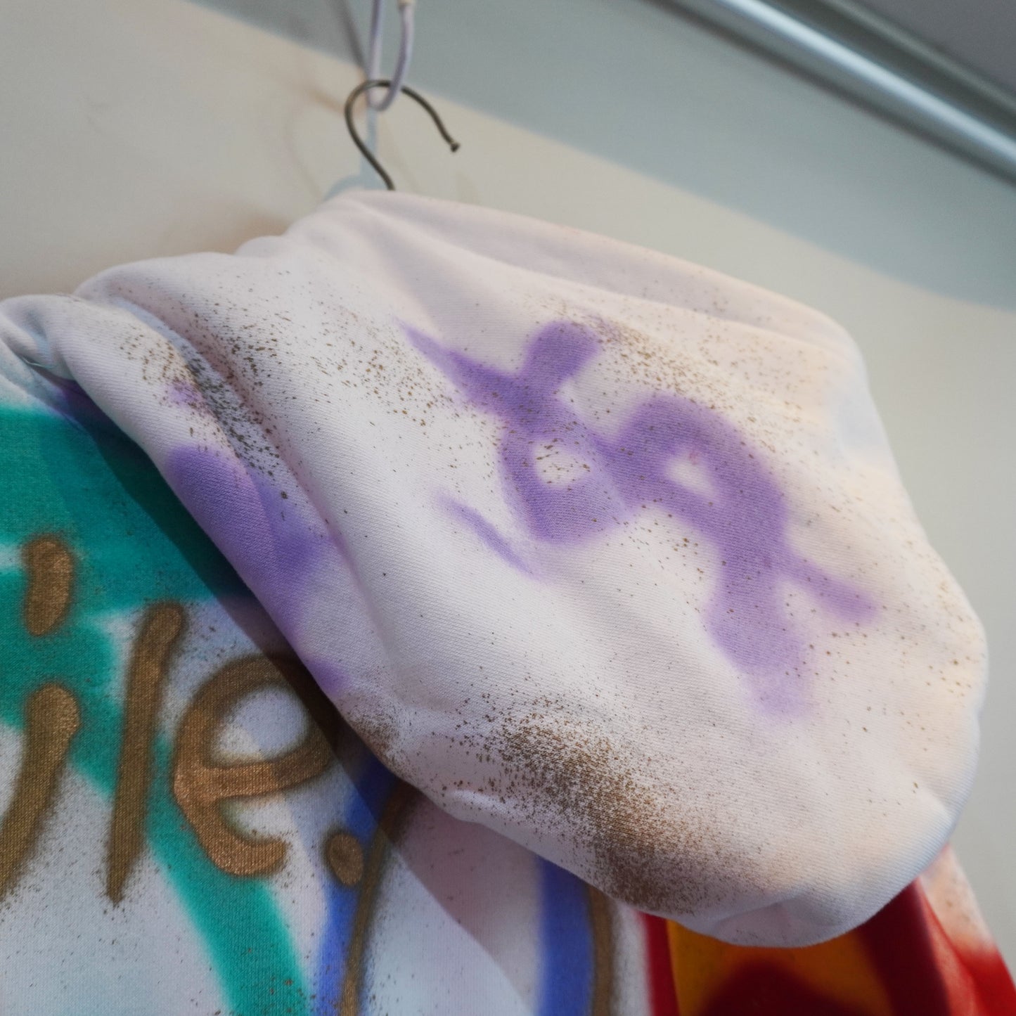 SKOLOCT SPRAY PAINTED ZIP HOODIE (XXL)