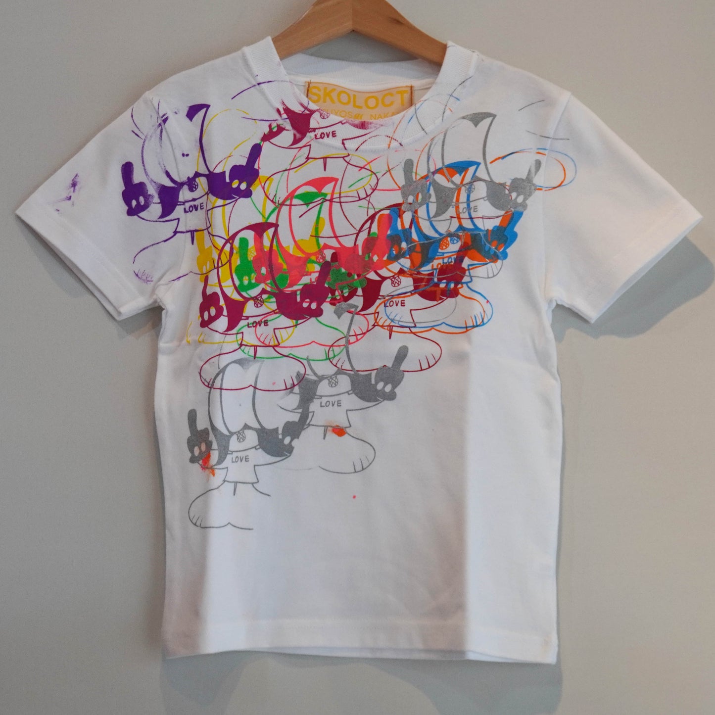 SKOLOCT FLOWER MINI T-SHIRT (WHITE)