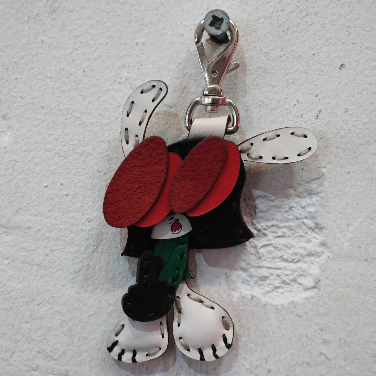 LEATHER KEYCHAIN "FINGER"