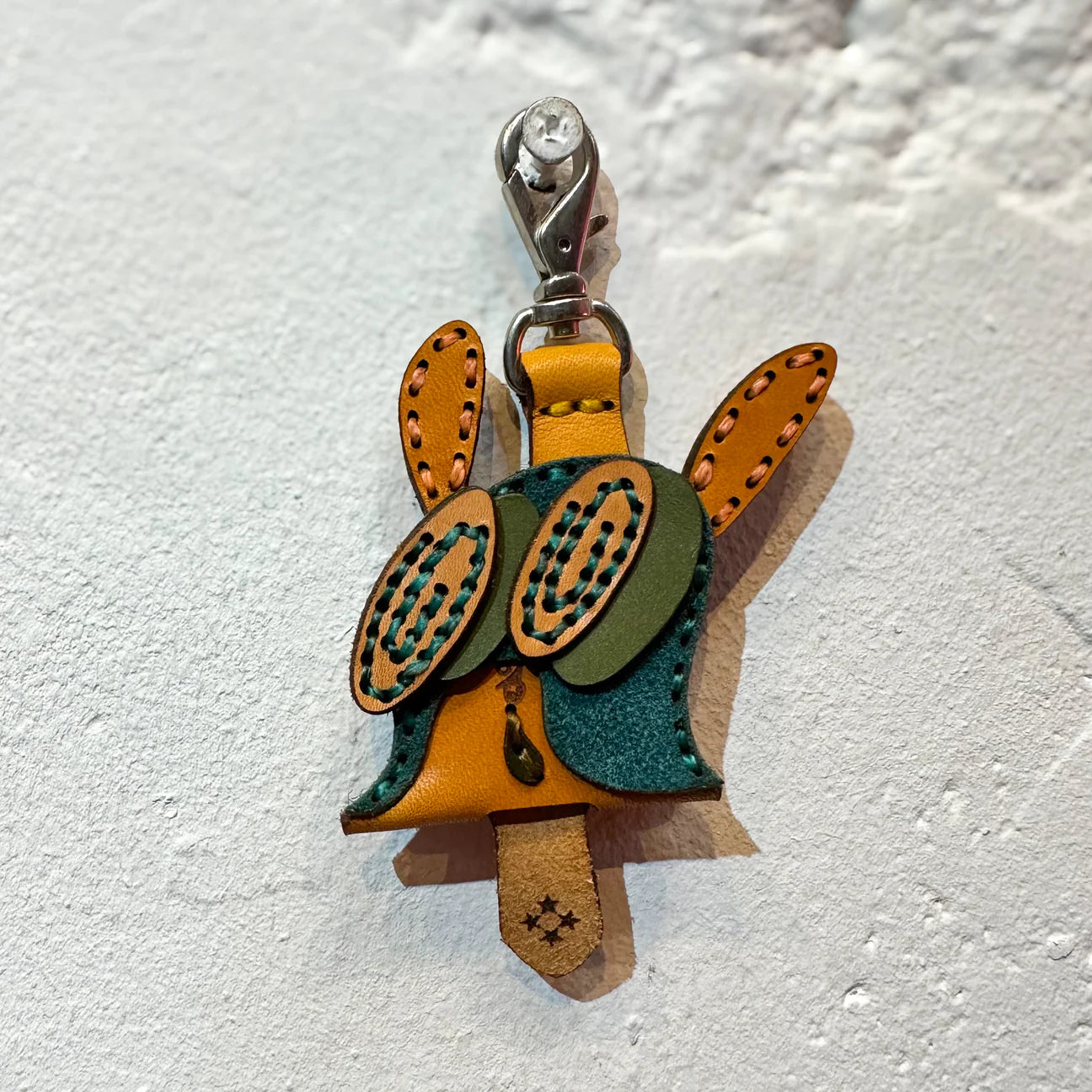LEATHER KEY COVER - SPIRAL EYES
