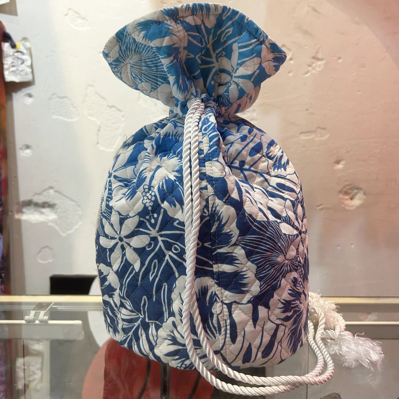 SKOLOCT MONEY BAG - HIBISCUS (WHITE)