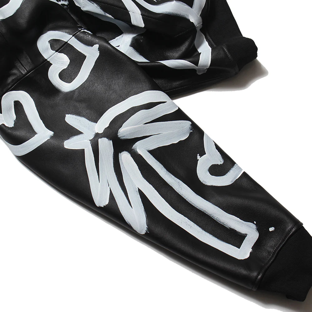 LEATHER SKO HOODIE - M