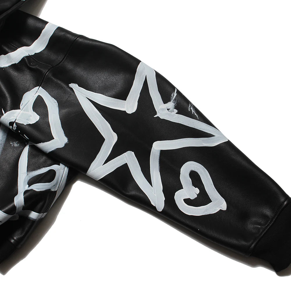 LEATHER SKO HOODIE - M