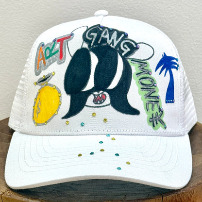 SKOLOCT PAINTED MESH CAP (RHINESTONE)