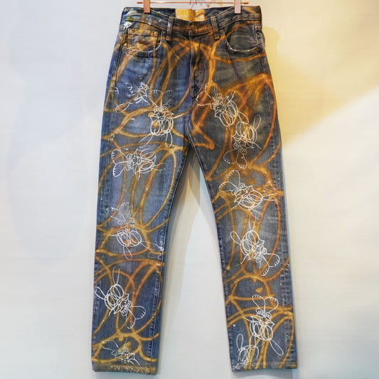 SKOLOCT SPRAY PAINTED JEANS - 29