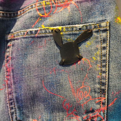 SKOLOCT SPRAY PAINTED JEANS - 29