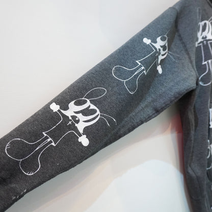 $KO FRENZY ZIP HOODIE (CHARCOAL)