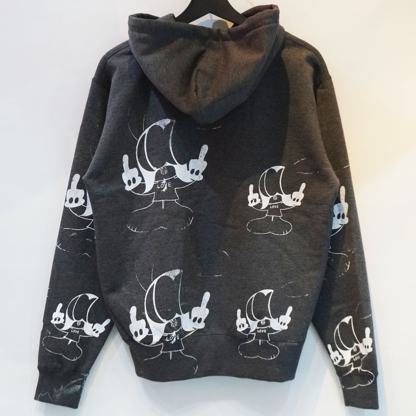 $KO FRENZY ZIP HOODIE (CHARCOAL)