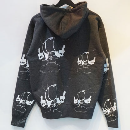 $KO FRENZY ZIP HOODIE (CHARCOAL)