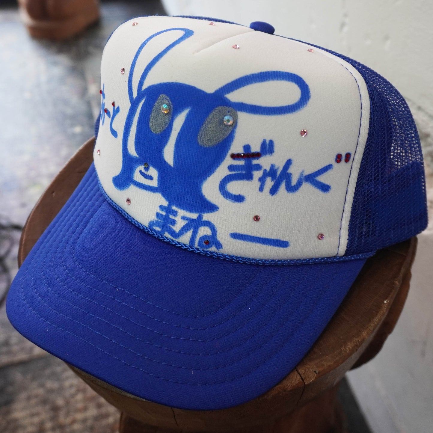 SKOLOCT PAINTED MESH CAP (RHINESTONE)