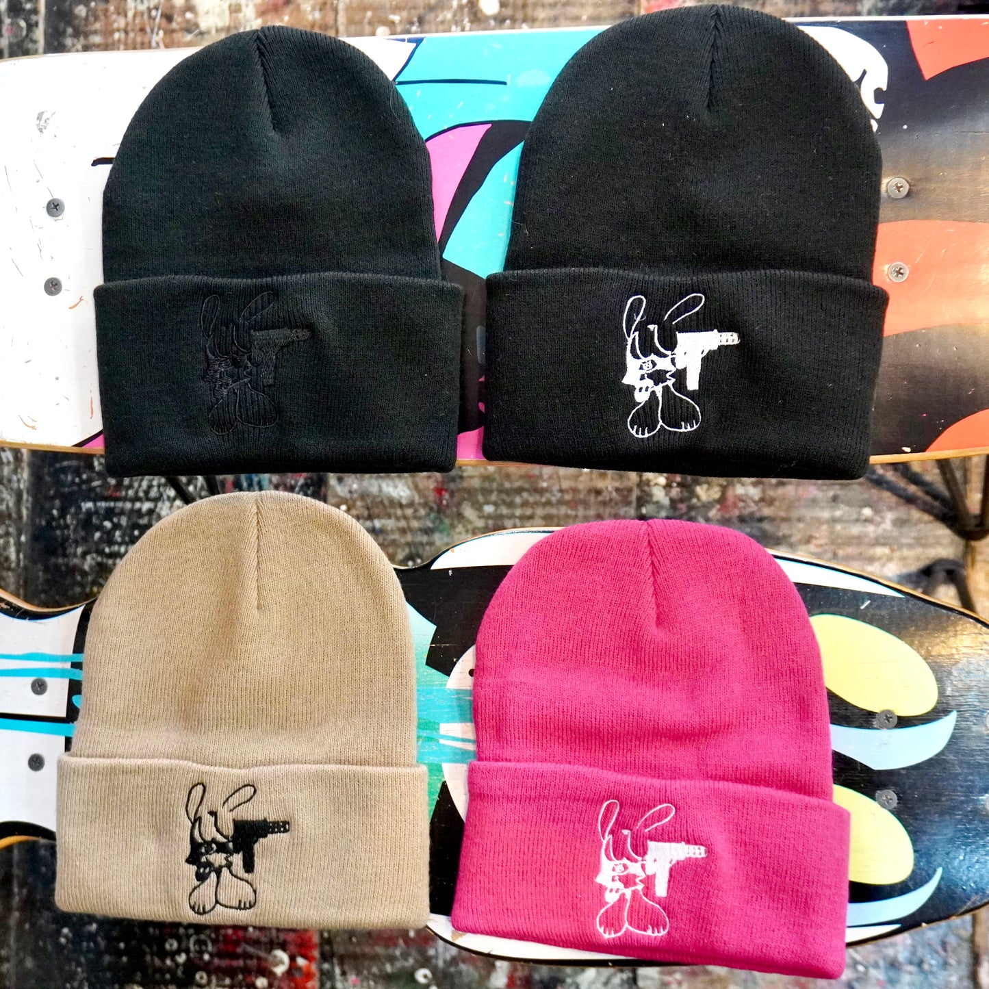 SKOLOCT UZI EMBROIDERED BEANIE