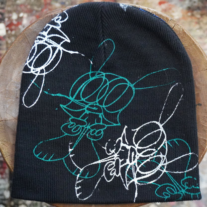 SKO CRAZY BEANIE (BLACK) (COLORS)