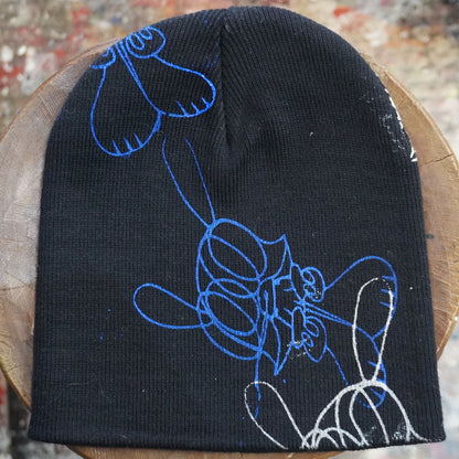 SKO CRAZY BEANIE (BLACK) (COLORS)