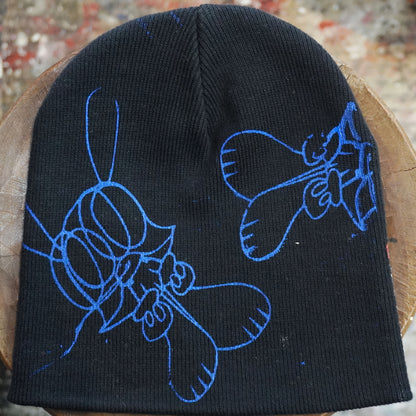 SKO CRAZY BEANIE (BLACK) (COLORS)
