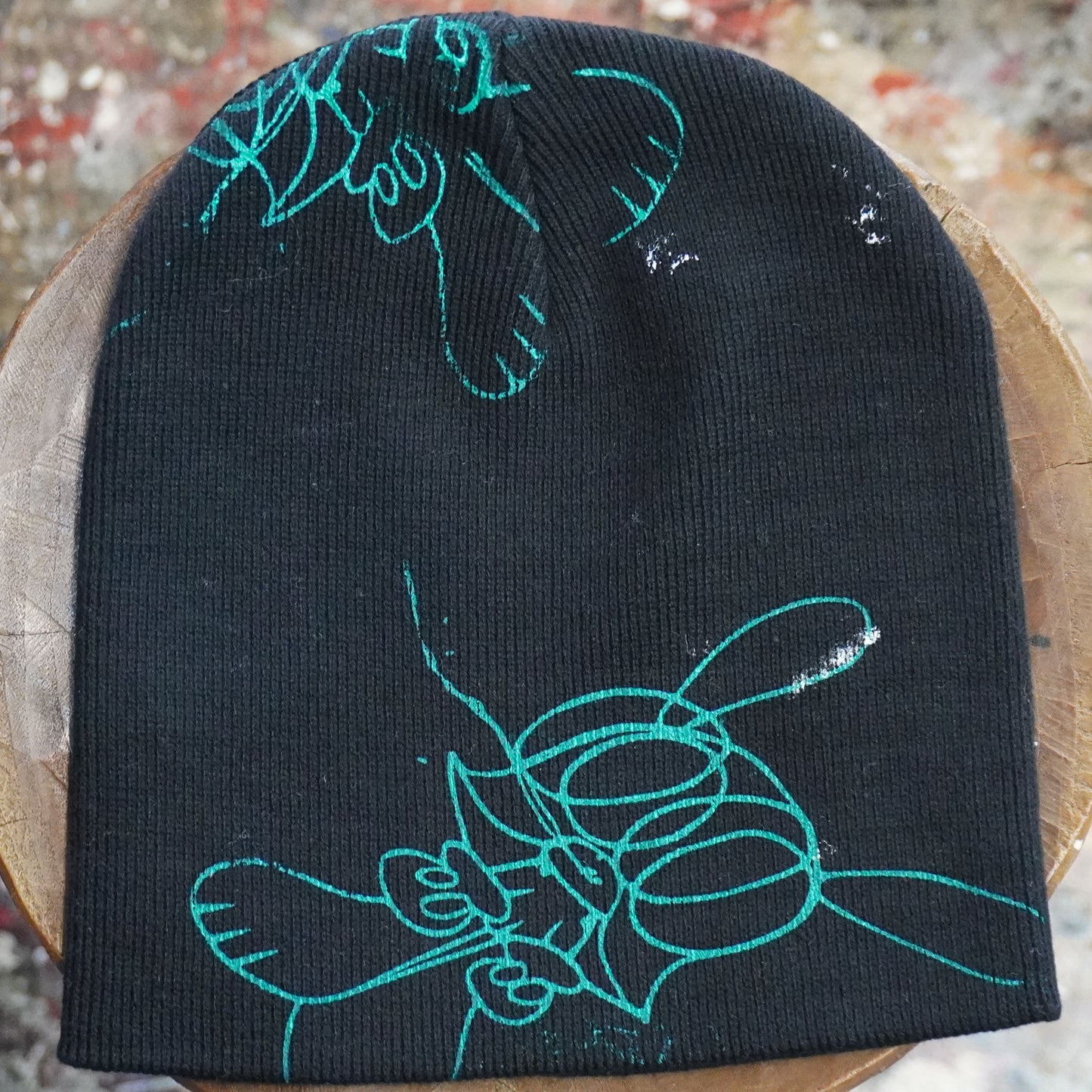 SKO CRAZY BEANIE (BLACK) (COLORS)