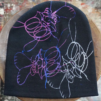 SKO CRAZY BEANIE (BLACK) (COLORS)