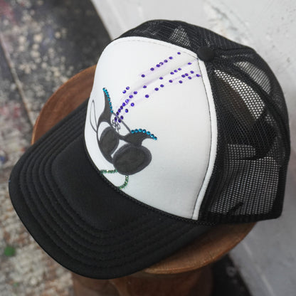 SKOLOCT PAINTED MESH CAP (RHINESTONE)