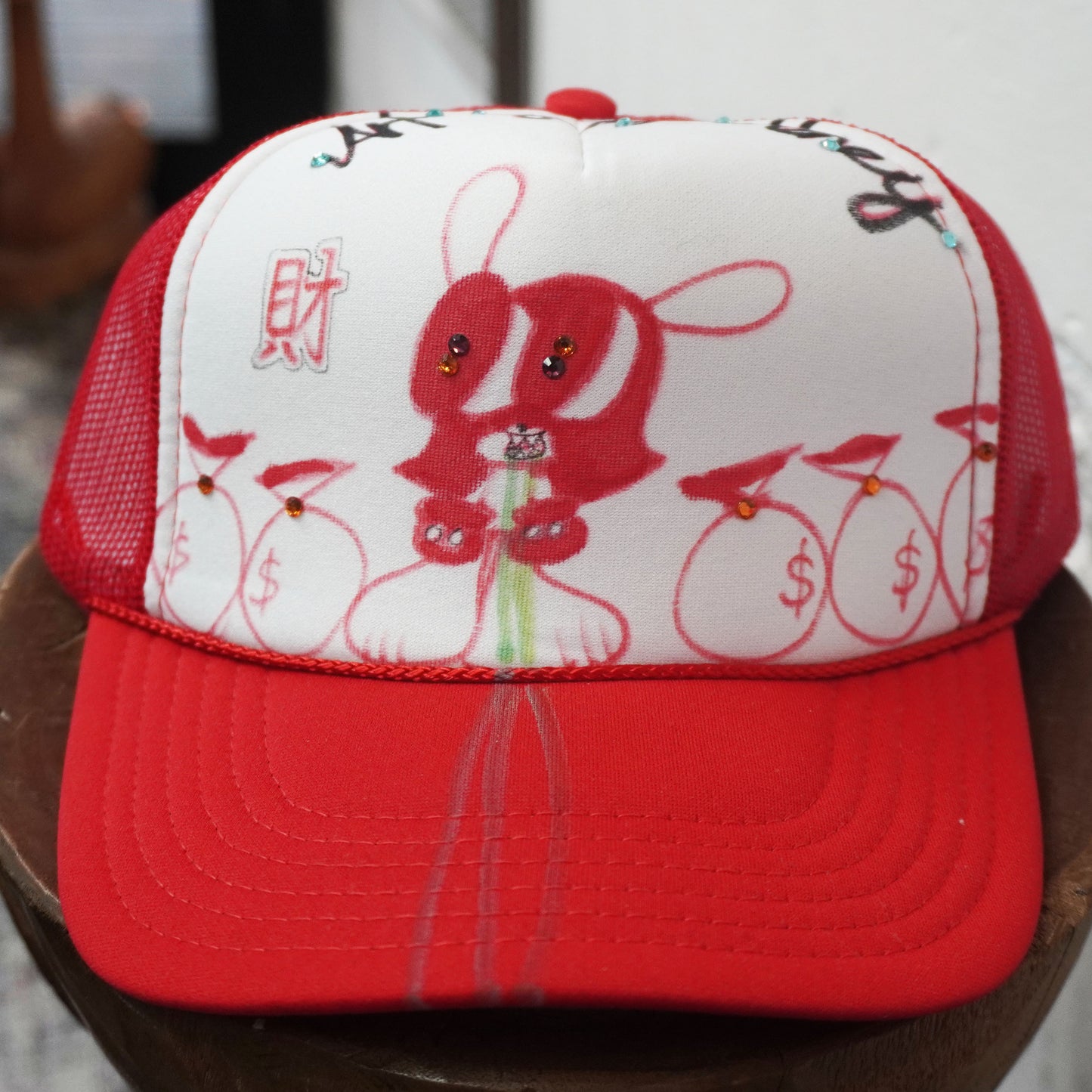 SKOLOCT PAINTED MESH CAP (RHINESTONE)