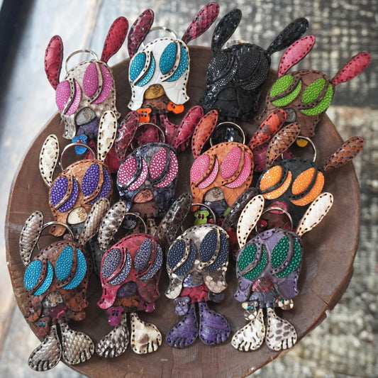 LEATHER KEYCHAIN "SMALL" - PYTHON