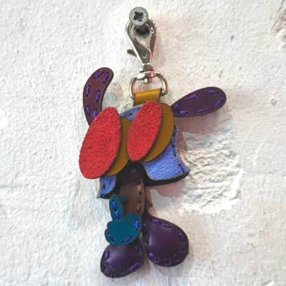 LEATHER KEYCHAIN "FINGER" (COLORS v2)