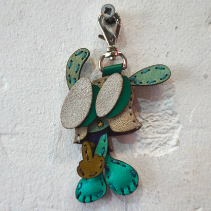 LEATHER KEYCHAIN "FINGER" (COLORS v2)