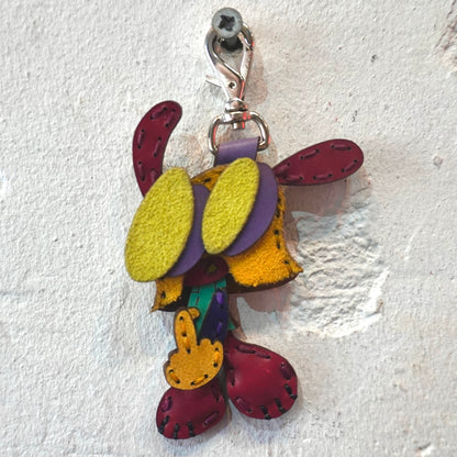 LEATHER KEYCHAIN "FINGER" (COLORS v2)