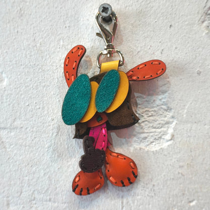 LEATHER KEYCHAIN "FINGER" (COLORS v2)