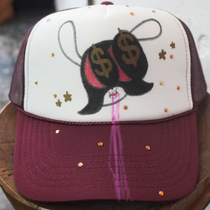 SKOLOCT PAINTED MESH CAP (RHINESTONE)