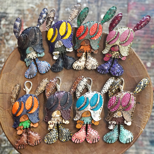 LEATHER KEYCHAIN "SMALL" - PYTHON