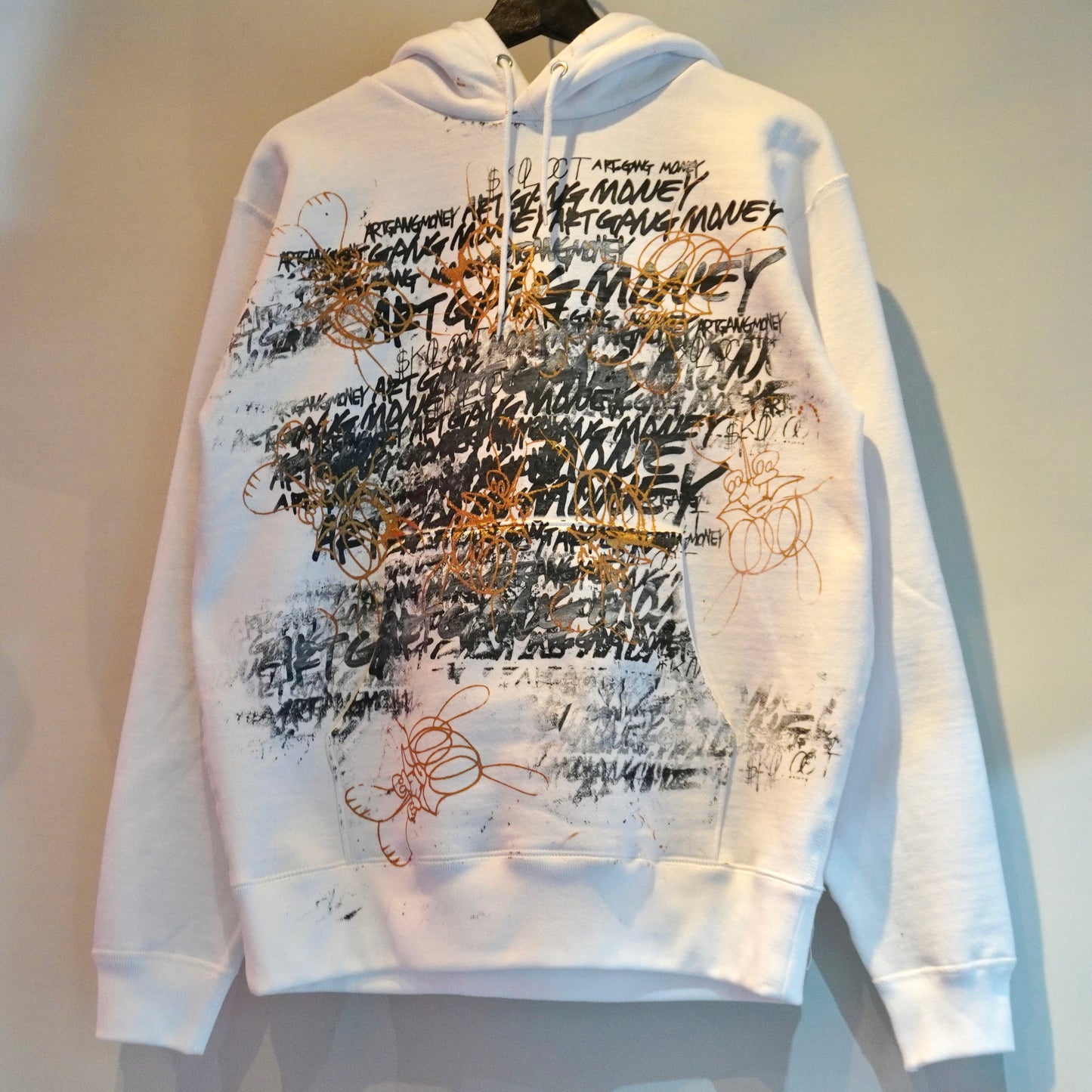 $KOLOCT PAID IN PAINT HOODIE (WHITE)