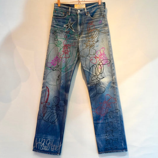 SKOLOCT HAND-DRAWN DENIM - (30)