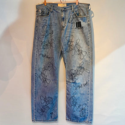 SKOLOCT HAND-DRAWN DENIM - (38)