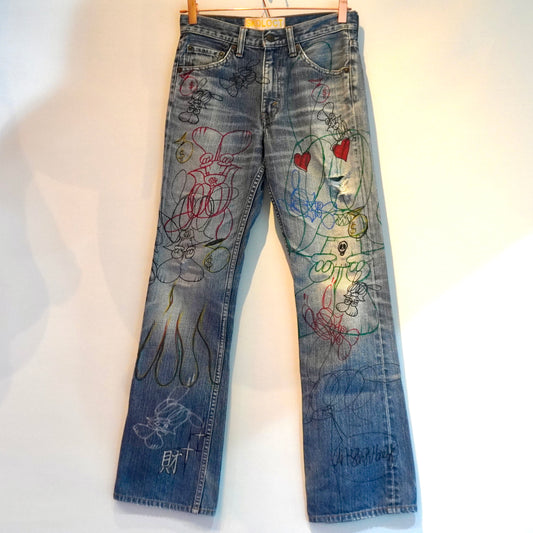 SKOLOCT HAND-DRAWN DENIM - (28)