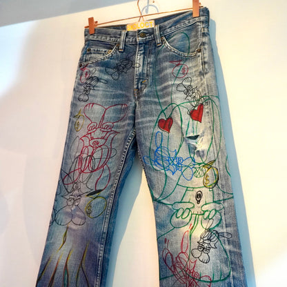 SKOLOCT HAND-DRAWN DENIM - (28)