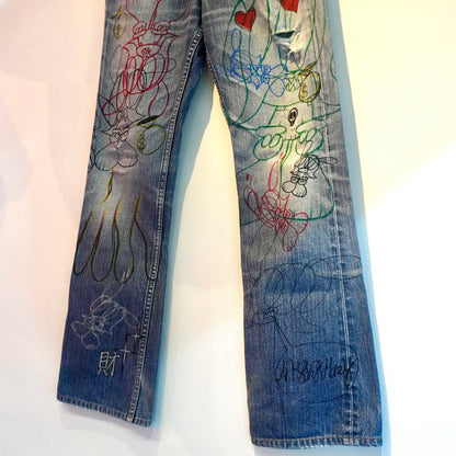 SKOLOCT HAND-DRAWN DENIM - (28)