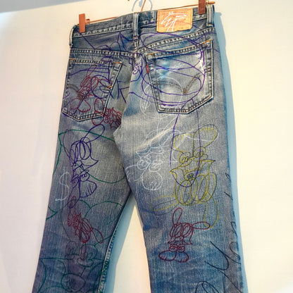 SKOLOCT HAND-DRAWN DENIM - (28)