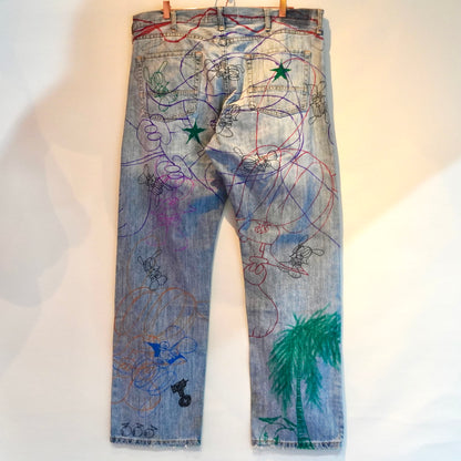 SKOLOCT HAND-DRAWN DENIM - (40)