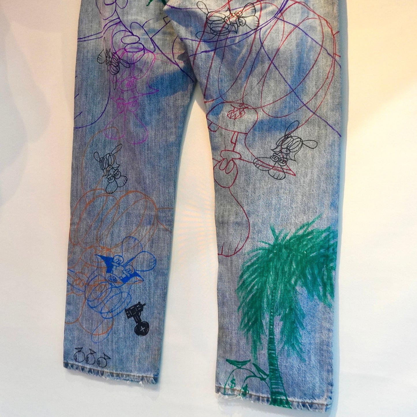 SKOLOCT HAND-DRAWN DENIM - (40)