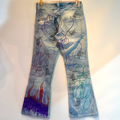 SKOLOCT HAND-DRAWN DENIM - (31)