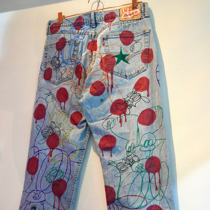 SKOLOCT HAND-DRAWN DENIM - (32)