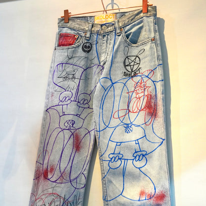 SKOLOCT HAND-DRAWN DENIM - 30