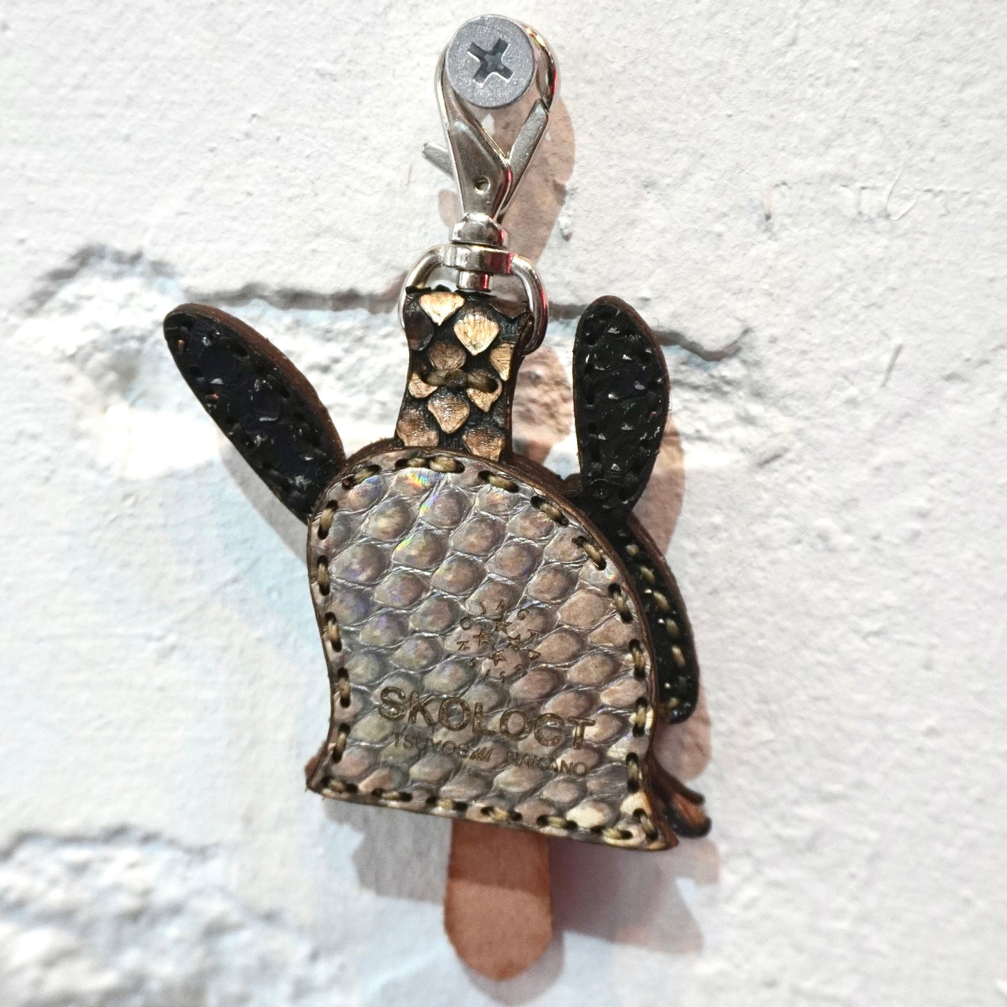 LEATHER KEY COVER - SPIRAL EYES/PYTHON