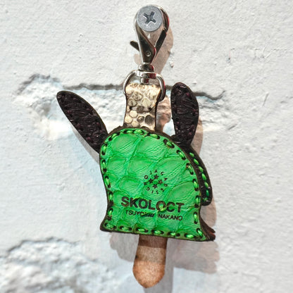 LEATHER KEY COVER - SPIRAL EYES/PYTHON