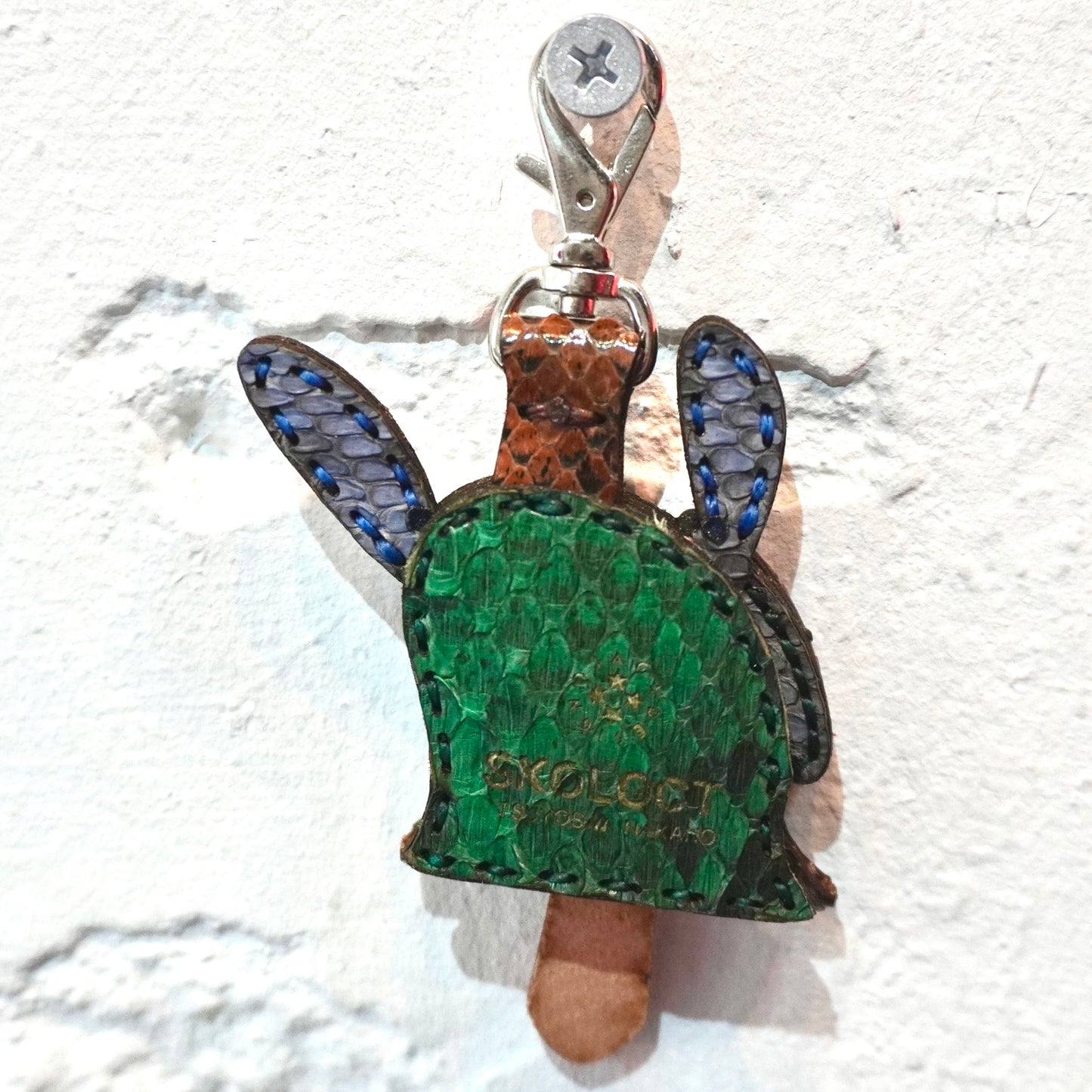 LEATHER KEY COVER - SPIRAL EYES/PYTHON