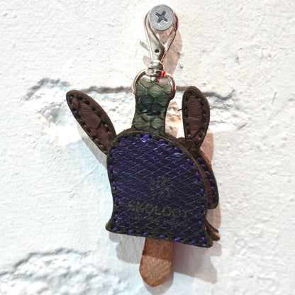 LEATHER KEY COVER - SPIRAL EYES/PYTHON