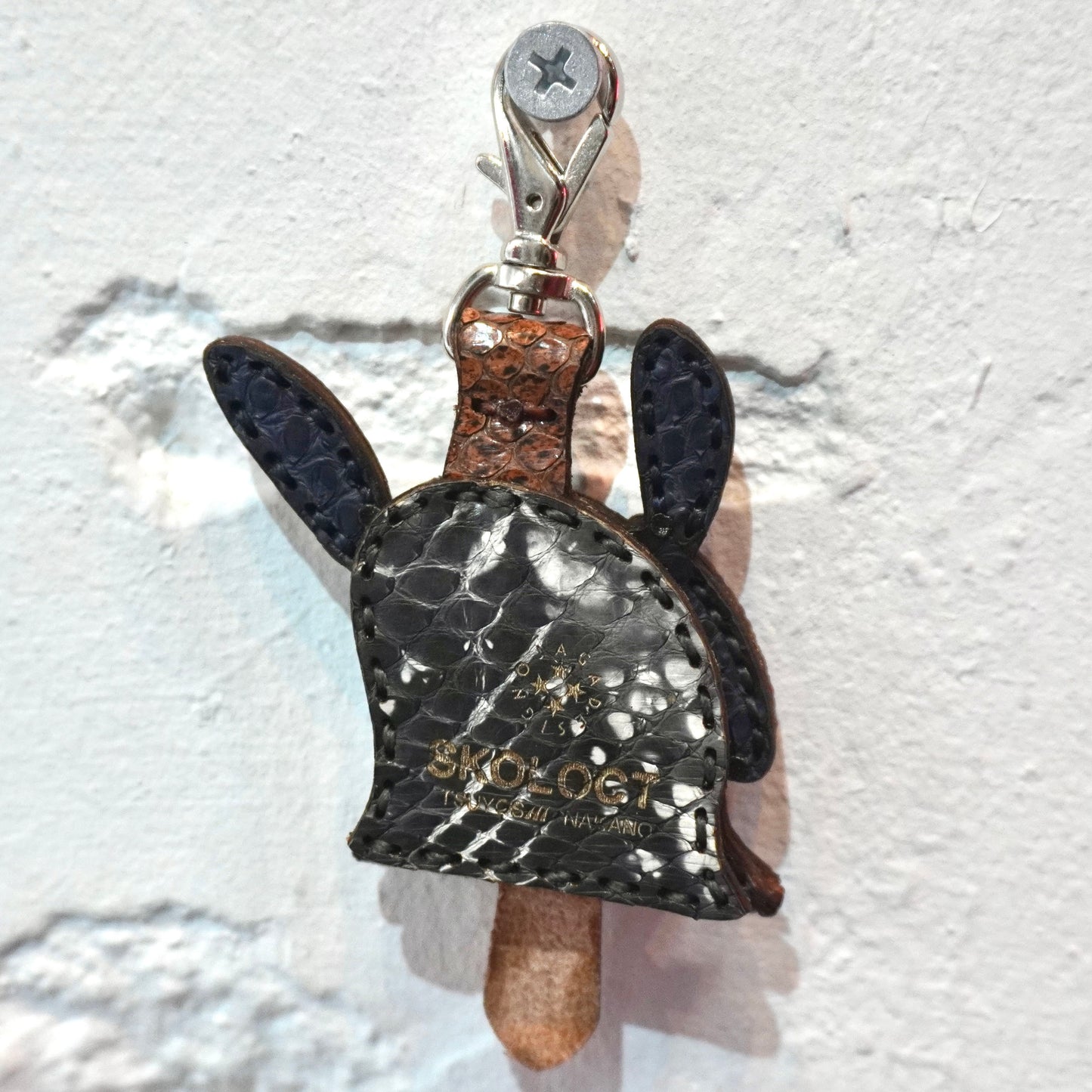LEATHER KEY COVER - SPIRAL EYES/PYTHON